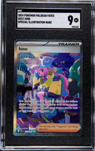 Iono 237/095 Special Illustration Rare SIR - Paldean Fates Pokemon SGC Graded 9