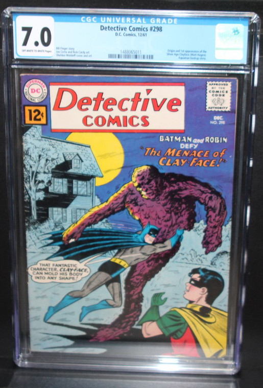 Detective Comics #298 - 1st Appearance Silver Age Clayface - CGC Graded 7.0 DC Comics 1961