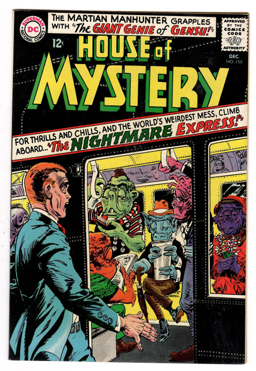 House of Mystery #155 - Early Martian Manhunter J'onn J'onzz - DC Comics Silver Age 1965 - Nice Copy