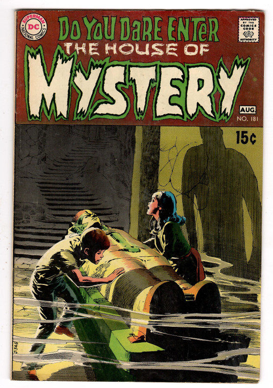 House of Mystery #181 - Classic Neal Adams Cover DC Comics Bronze Age Horror Wrightson, Nice Copy