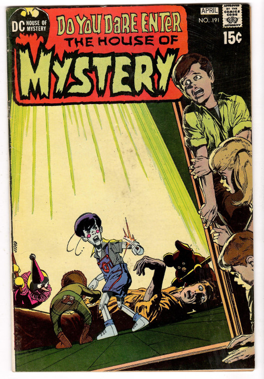 House of Mystery #191 - Classic Neal Adams Cover DC Comics Bronze Age Horror 1971, Nice Copy