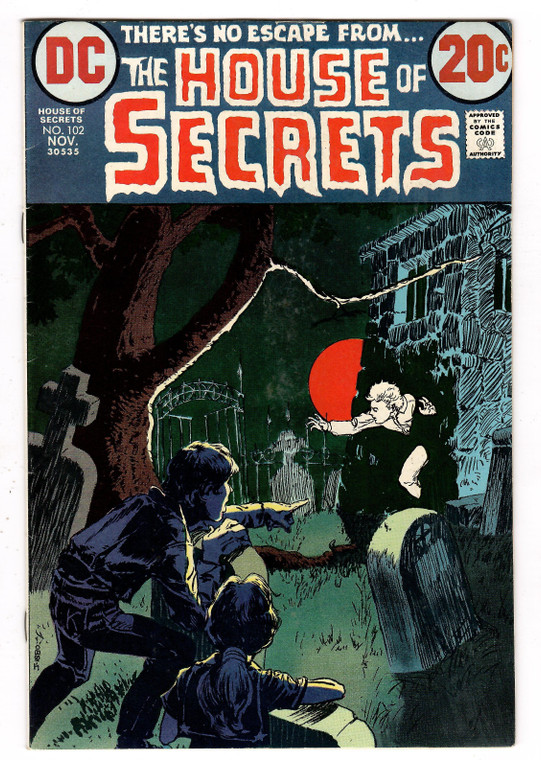 House of Secrets #102 - Mike Kaluta Cover DC Comics Bronze Age Horror 1972 Nice Copy