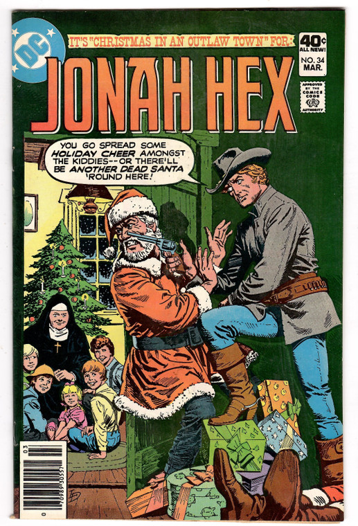Jonah Hex #34 - Santa Claus Christmas Cover - Bronze Age DC Comics 1979