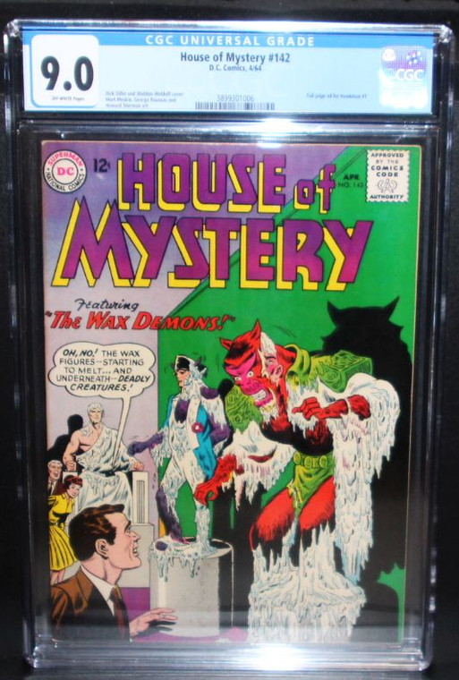 House of Mystery #142 - High Grade CGC 9.0 Silver Age Horror Sci-Fi DC Comics - House of Wax