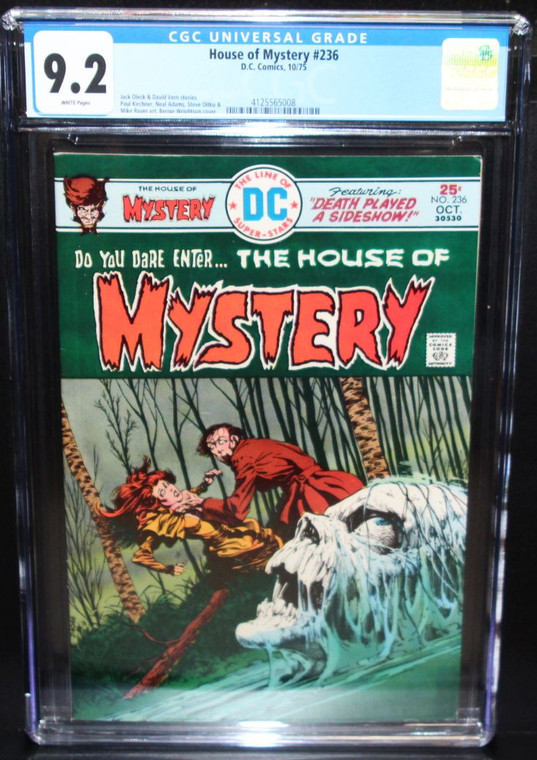 House of Mystery #236 - CGC Graded 9.2 NM- Bronze Age Horror DC Comics 1974 - Wrightson / Kaluta Cover