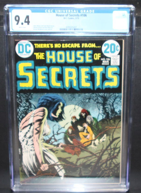 House of Secrets #106 - CGC Graded 9.4 Bronze Age Horror DC Comics 1973 - Classic Bernie Wrightson Zombie Cover