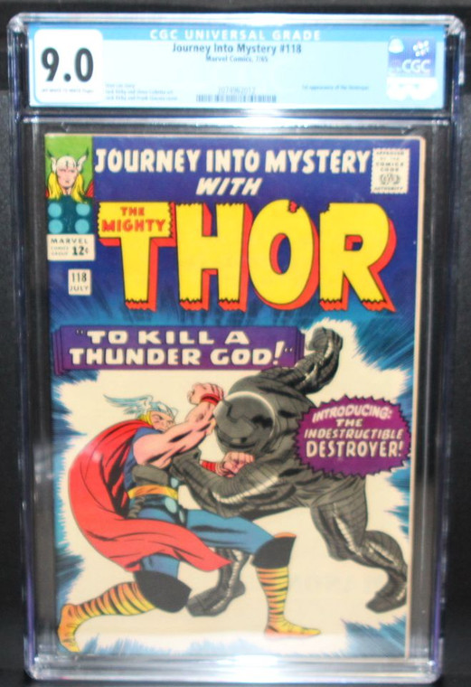 Journey into Mystery #118 - 1st Appearance of the Destroyer Thor Battle Cover Silver Age Marvel Comics CGC  9.0