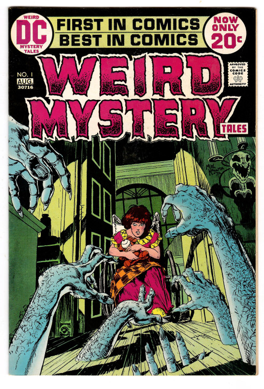 Weird Mystery Tales #1 - 1972 Bronze Age DC Comics Horror - 1st Appearance Destiny from Sandman - Higher Grade Copy