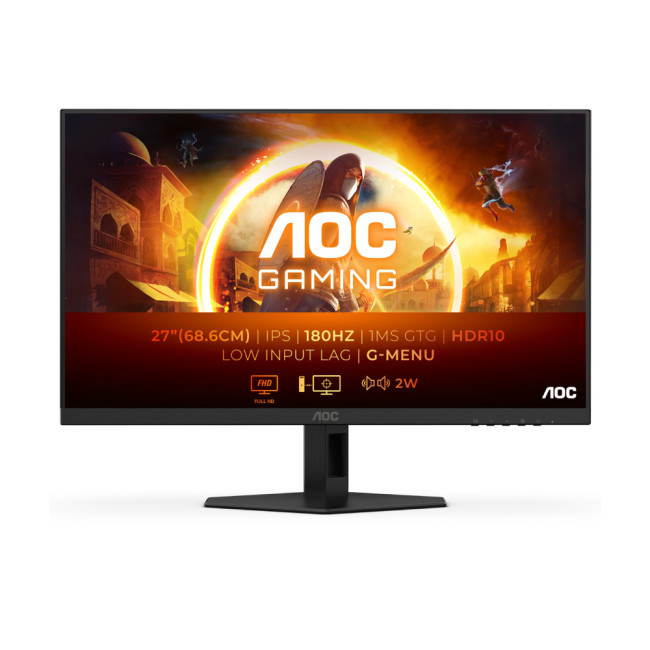 AOC 27G40E, 27-inch Gaming Monitor FHD, 180Hz, 0.5ms