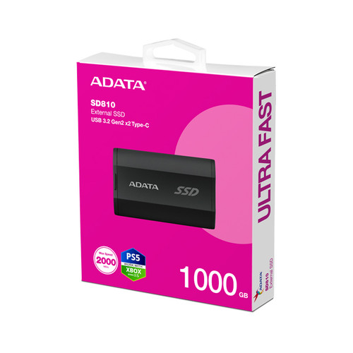ADATA EXTERNAL SSD SD810-1000GB-COLOR BOXBLACK