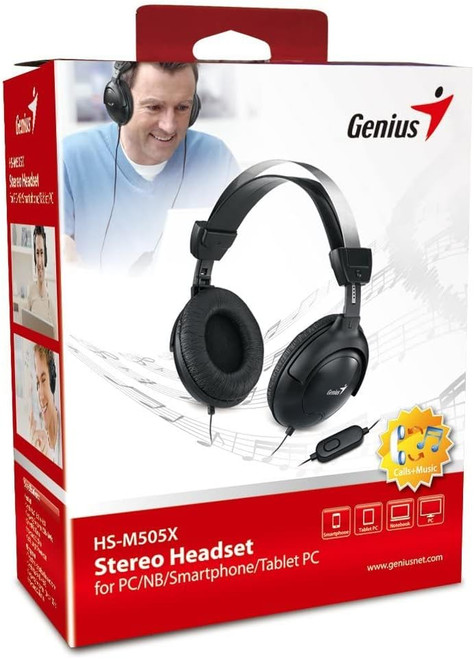 Genius USB Stereo Headset, in-Line Mic - HS-M505X