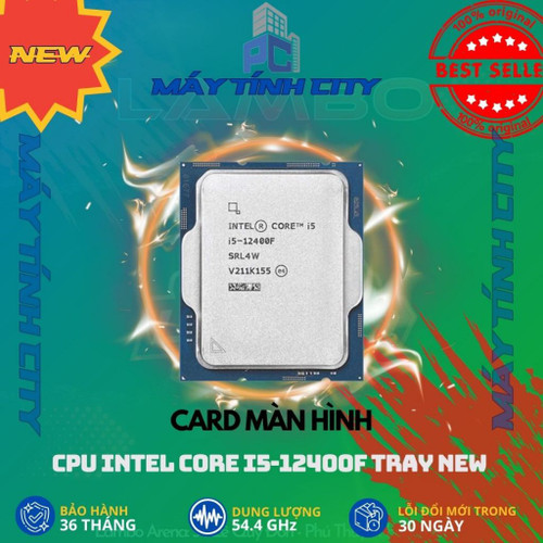 Intel Core i5-12400F Processor Tray - up to 4.4GHz, 6 Cores, 18MB Cache, LGA1700