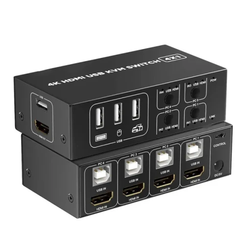 iWays 4-Port HDMI KVM Switch FHD/60Hz With Cable (MT-HK04)