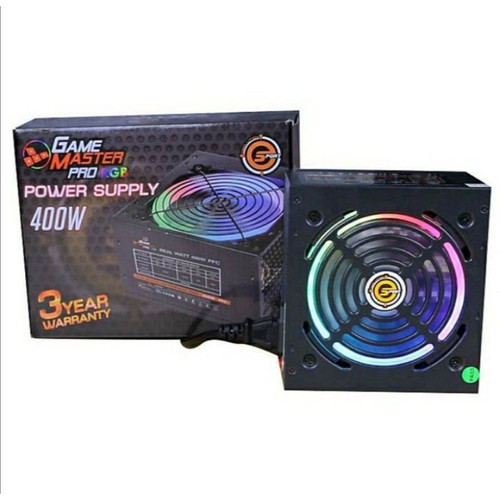 GamingMaster Power Supply 400W Real, 12CM Fan