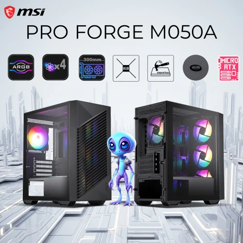 MSI Gaming Case 4*Auto-RGB FAN - Forge M050A