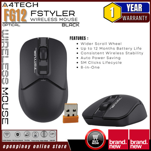 A4TECH Mouse Wireless USB - FG12