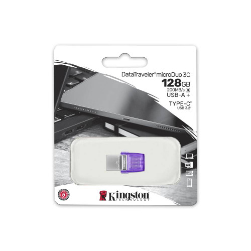 USB-C & A Dual interface Flash 128GB Kingston Micro DUO DTDUO3CG3