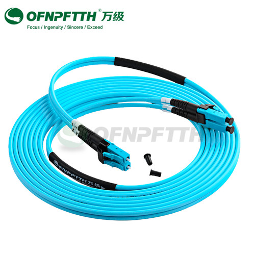 EussoNet Fiber Patch Cord, LC/UPC-LC/UPC Multimode OM3 Duplex 3.0mm LSZH 3M (EU-OM3LC-3M-303)