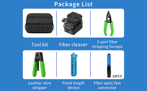 EussoNet 6-in-1 Multifunctional Optical Fiber Stripping Pliers (EU-FSMFC-6N1)