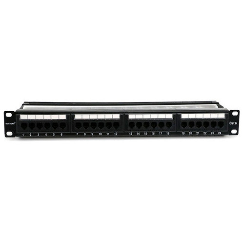 EussoNet Full Load Patch Panel UTP RJ45 Cat6 24 Port, Pass Fluke (PP2406)