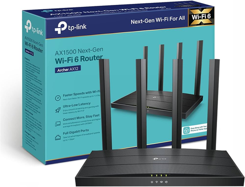 TP-Link Archer AX12 Wireless Router AX1500 Dual Band WiFi 6