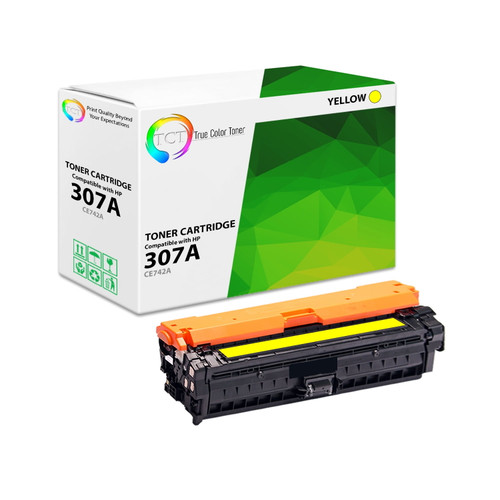 Copyway Compatible HP CE742A (307A) Yellow Premium Toner Cartridge (7300 Pages)