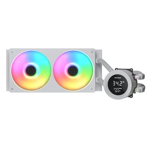 COUGAR POSEIDEN VISTEK 240 ARGB CPU Liquid Cooler,1.9" digital display, Support LGA 1700 & 1851 Intel Socket