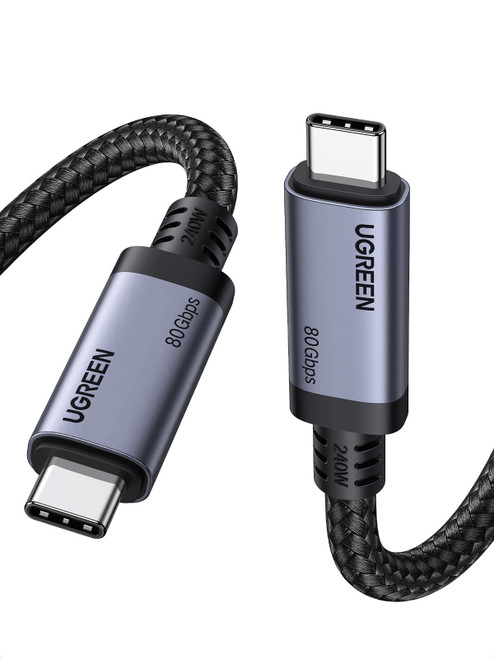 UGREEN Ultra High-Speed 240W Thunderbolt 4 USB-C Cable with 80Gbps Data Transfer and 16K Display Support