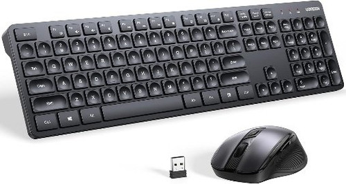 UGREEN PRO 2.4Ghz Wireless Combo, Silent Eng/Arabic Keyboard & Mouse, Comfortable Design, Premium Material