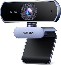 UGREEN Full HD 1080P/30fps USB Webcam with Microphone, Clear Stereo Audio, Auto Light Correction, 85° View Angle, Perfect for Live Streaming & Video Calling
