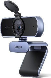 UGREEN 2K (1080P) Autofocus Webcam — 4MP, Dual Noise‑Cancelling Mics, Privacy Cover, 86° FOV, USB Plug‑and‑Play for Streaming & Video Calls
