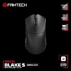 Fantech WGC5S BLAKE S, 12000 DPI Dual Mode Wired & Wireless Gaming Mouse with Built-in Battery