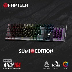 Fantech SUMI Edition MK886V2 - ATOM104, Pro Wired Mechanical Keyboard with RGB Lighting