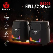 Fantech GS205 HELLSCREAM: USB Powered Gaming & Music Speaker with RGB Lighting