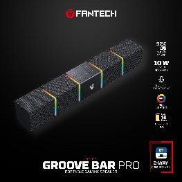 FANTECH BS163 GROOVE BAR PRO (Wired & Bluetooth) RGB Gaming Speaker, 10W + Built-in Microphone