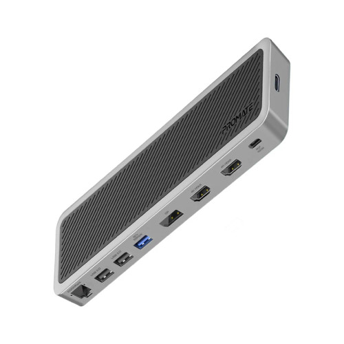 Promate 4K@60Hz Triple Display Multi-Port USB-C Docking Station Promate 4K@60Hz Triple Display Multi-Port USB-C Docking Station