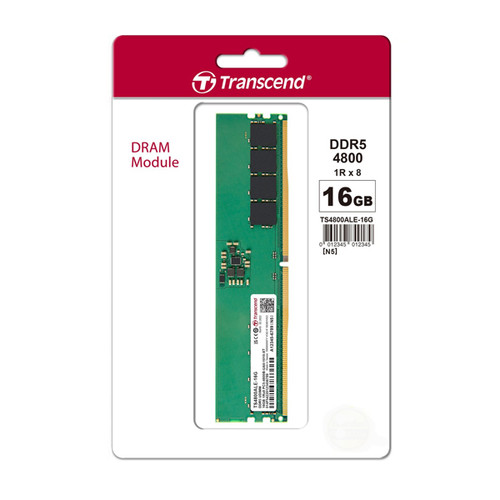 Transcend Memory Desktop DDR5 16GB Transcend 4800Mhz Transcend Memory Desktop DDR5 16GB Transcend 4800Mhz