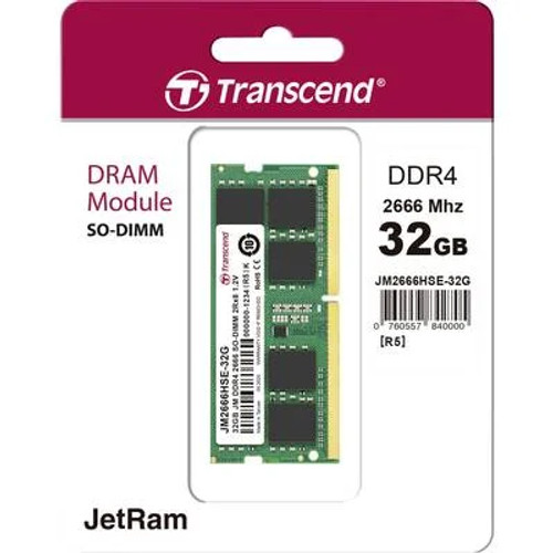 Transcend 32GB DDR4 SO-DIMM RAM Transcend 32GB DDR4 SO-DIMM RAM