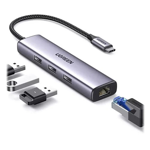 UGREEN USB-C TO 3x USB 3.0 HUB+ Ethernet Adapter RJ45 Ethernet Adapter UGREEN USB-C TO 3x USB 3.0 HUB+ Ethernet Adapter RJ45 Ethernet Adapter