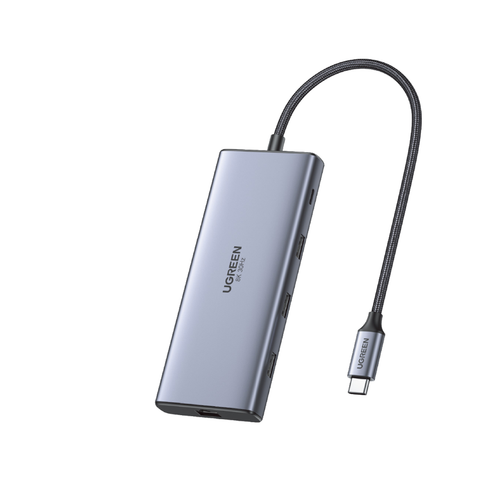 UGREEN Dual Display 10-in-1 USB-C HUB Docking Station Adapter | 15534 UGREEN Dual Display 10-in-1 USB-C HUB Docking Station Adapter | 15534