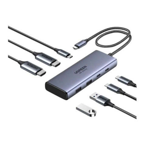 UGREEN Dual Display 7-in-1USB-C HUB Docking Support Duplicate and Extended Mode UGREEN Dual Display 7-in-1USB-C HUB Docking Support Duplicate and Extended Mode