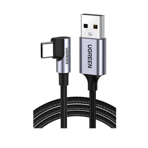UGREEN USB-A to Angled USB-C Braided Cable, Fast Charge UGREEN USB-A to Angled USB-C Braided Cable, Fast Charge