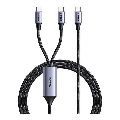 UGREEN USB-C to 2 * USB-C 100W Braided Cable & Aluminum Body UGREEN USB-C to 2 * USB-C 100W Braided Cable & Aluminum Body