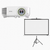 Projector BenQ EX605 + Tripod Screen 180X180