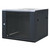 EussoNet 4U Wall Mounted Cabinet W600*D450 Door: Front Glass - Rear Metal (EU-EWM6404B)