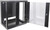 EussoNet 15U Wall Mounted Cabinet W600*D600 Door: Front Glass - Rear Metal (EU-EWM6615B)