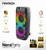 FANTECH NeraParty NP02: 700W Party Speaker, Dual 8" Woofers, RGB Lights, TWS, FM, Mic/Guitar Input & Wireless Karaoke Kit