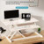 Adjustable Gas Spring Sit-Stand Desk Riser – Ergonomic Height-Adjustable Workstation with Keyboard Tray and Large Surface (DR23)