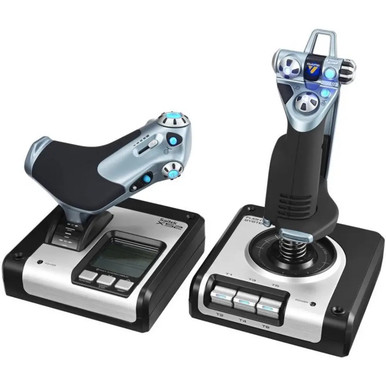 Logitech G X52 Flight and Space Simulator Throttle & Stick