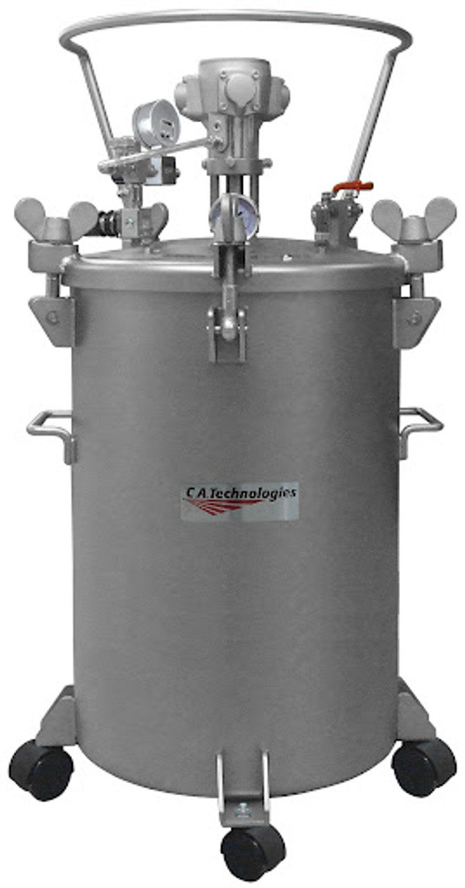 CA Technologies 51-704 Pressure Pot, 15 Gallon, Agitator, 2 Regulators ...